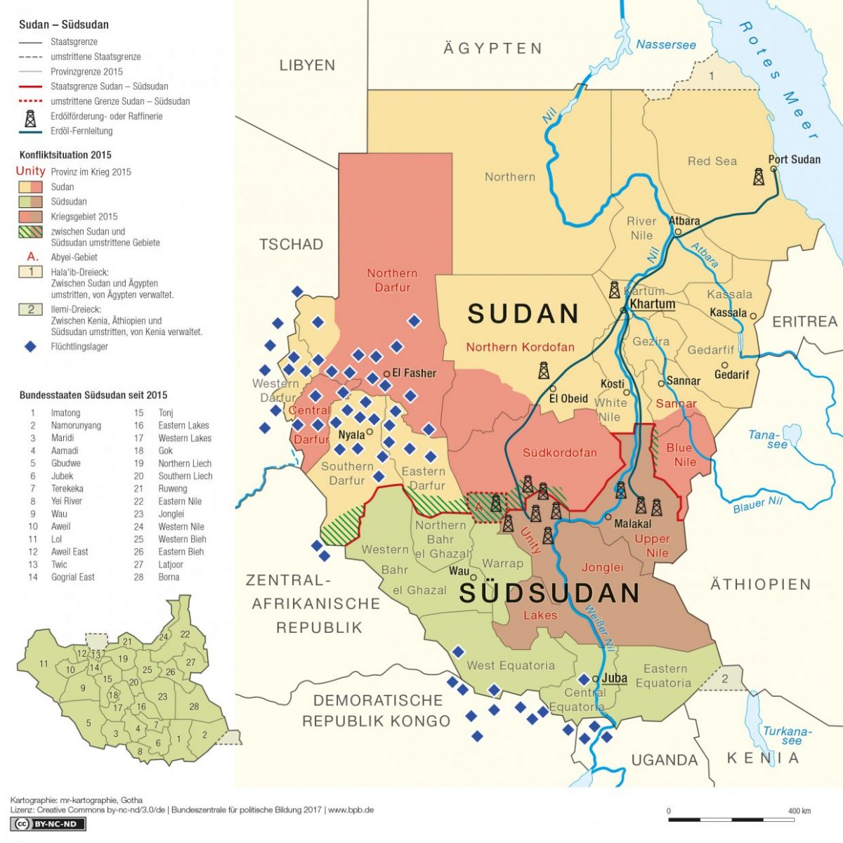 Wo wir arbeiten - Südsudan und Norduganda