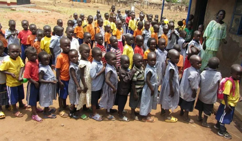 Schulstart Palabek 2017 Afrika